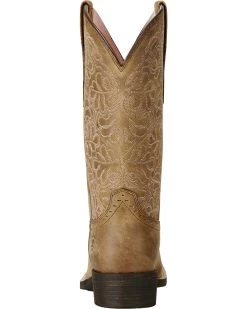 Ariat Women's Rich Brown Round Up Remuda Western Boots - Square Toe 21 Ariat Women's Rich Brown Round Up Remuda Western Boots - Square Toe -Best Cowboy Boot Store 031B57 12 BK