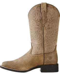 Ariat Women's Rich Brown Round Up Remuda Western Boots - Square Toe 18 Ariat Women's Rich Brown Round Up Remuda Western Boots - Square Toe -Best Cowboy Boot Store 031B57 12 LT