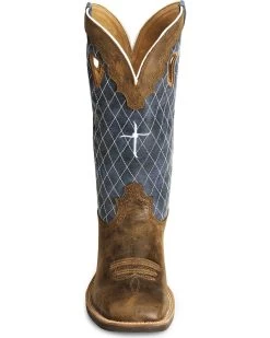 Twisted X Men's Distressed Ruff Stock Western Boots - Broad Square Toe -Best Cowboy Boot Store 036B30 B1 FT