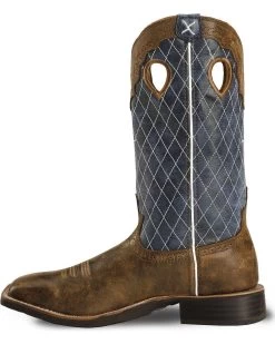Twisted X Men's Distressed Ruff Stock Western Boots - Broad Square Toe -Best Cowboy Boot Store 036B30 B1 LT