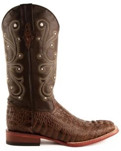 Ferrini Men's Caiman Croc Print Western Boots - Broad Square Toe -Best Cowboy Boot Store 036G45 36 P2