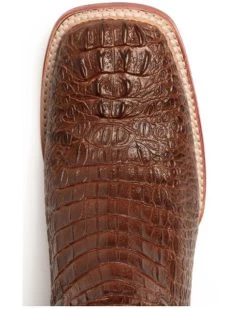 Ferrini Men's Caiman Croc Print Western Boots - Broad Square Toe -Best Cowboy Boot Store 036G45 36 P6