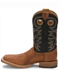 Justin Men's Caddo Bent Rail Western Boots - Broad Square Toe -Best Cowboy Boot Store 036P11 35 P3