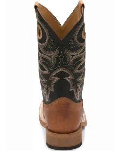 Justin Men's Caddo Bent Rail Western Boots - Broad Square Toe -Best Cowboy Boot Store 036P11 35 P4