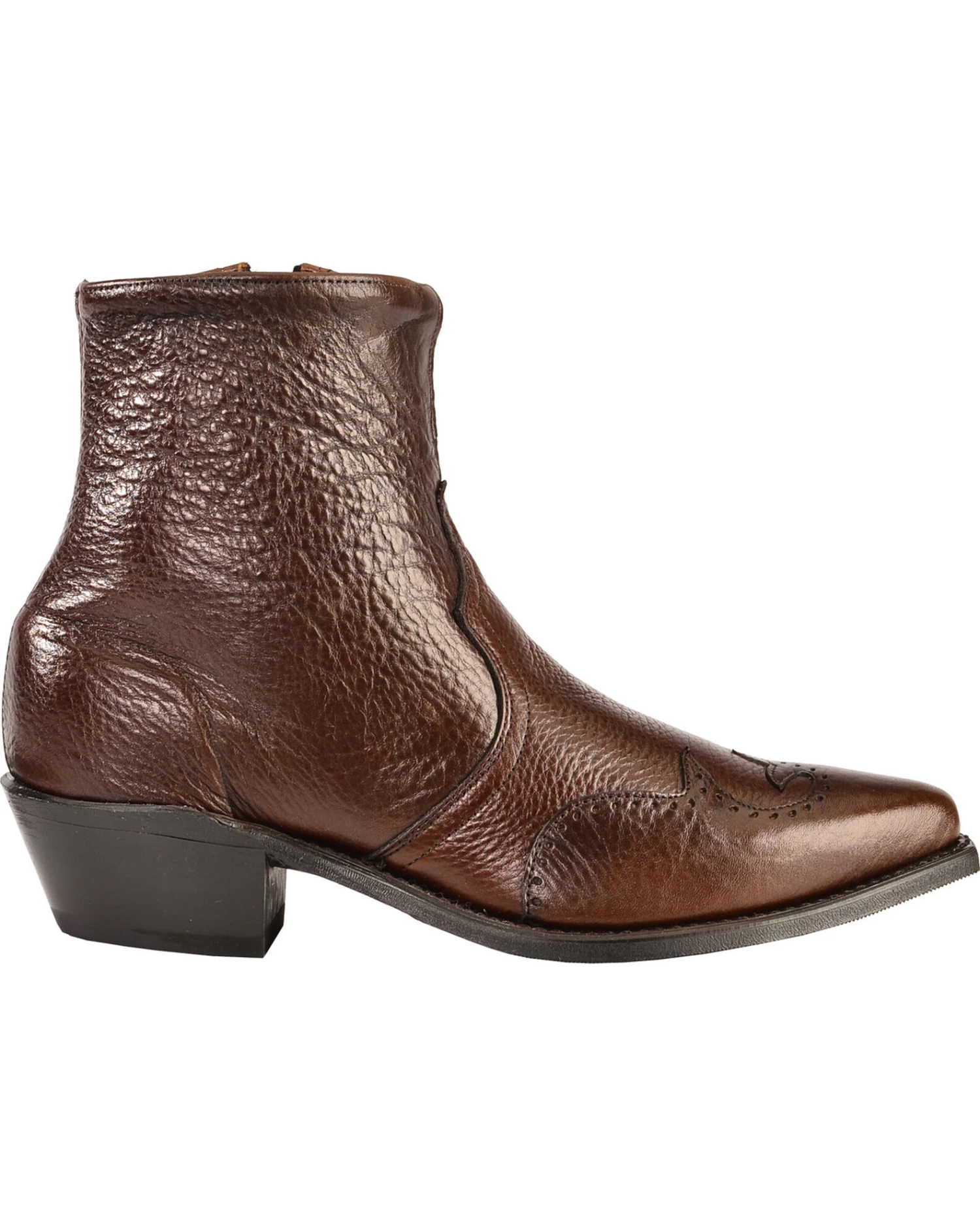 Abilene Men's 7" Wingtip Zip Boots 4 Abilene Men's 7" Wingtip Zip Boots - Image 2