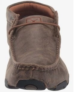 Twisted X Bomber Leather Lace-Up Driving Moccasins -Best Cowboy Boot Store 038680 7054 P3