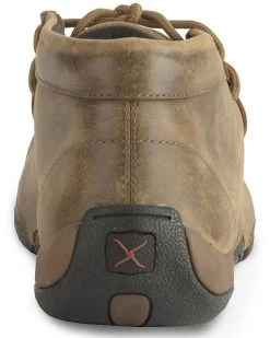 Twisted X Bomber Leather Lace-Up Driving Moccasins -Best Cowboy Boot Store 038680 B1 BK