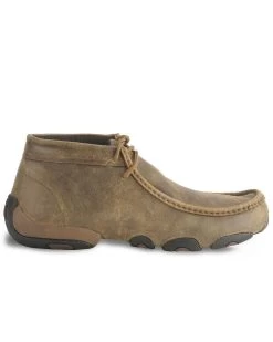 Twisted X Bomber Leather Lace-Up Driving Moccasins -Best Cowboy Boot Store 038680 B1 RT