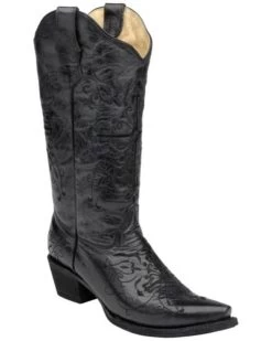 Circle G Women's Cross Embroidered Western Boots
