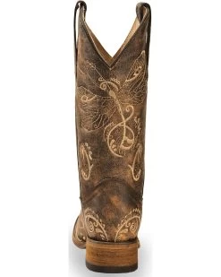 Circle G Women's Dragonfly Embroidered Western Boots - Square Toe 15 Circle G Women's Dragonfly Embroidered Western Boots - Square Toe -Best Cowboy Boot Store 0451P7 41 BK