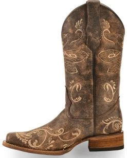 Circle G Women's Dragonfly Embroidered Western Boots - Square Toe 11 Circle G Women's Dragonfly Embroidered Western Boots - Square Toe -Best Cowboy Boot Store 0451P7 41 LT