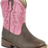 Roper Toddler Girls' Leather Western Boots - Square Toe -Best Cowboy Boot Store 04528K 63 P1