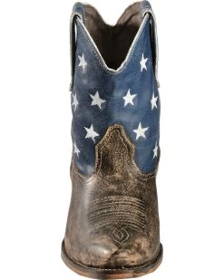 Roper Women's American Beauty Flag Ankle Boots -Best Cowboy Boot Store 0454D3 41 FT