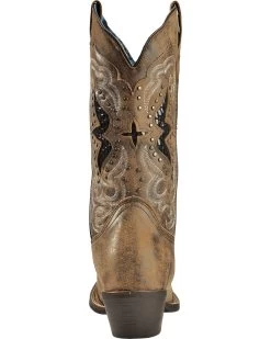 Laredo Women's Lucretia Studded Snake Inlay Western Boots - Snip Toe 15 Laredo Women's Lucretia Studded Snake Inlay Western Boots - Snip Toe -Best Cowboy Boot Store 0456N7 41 BK