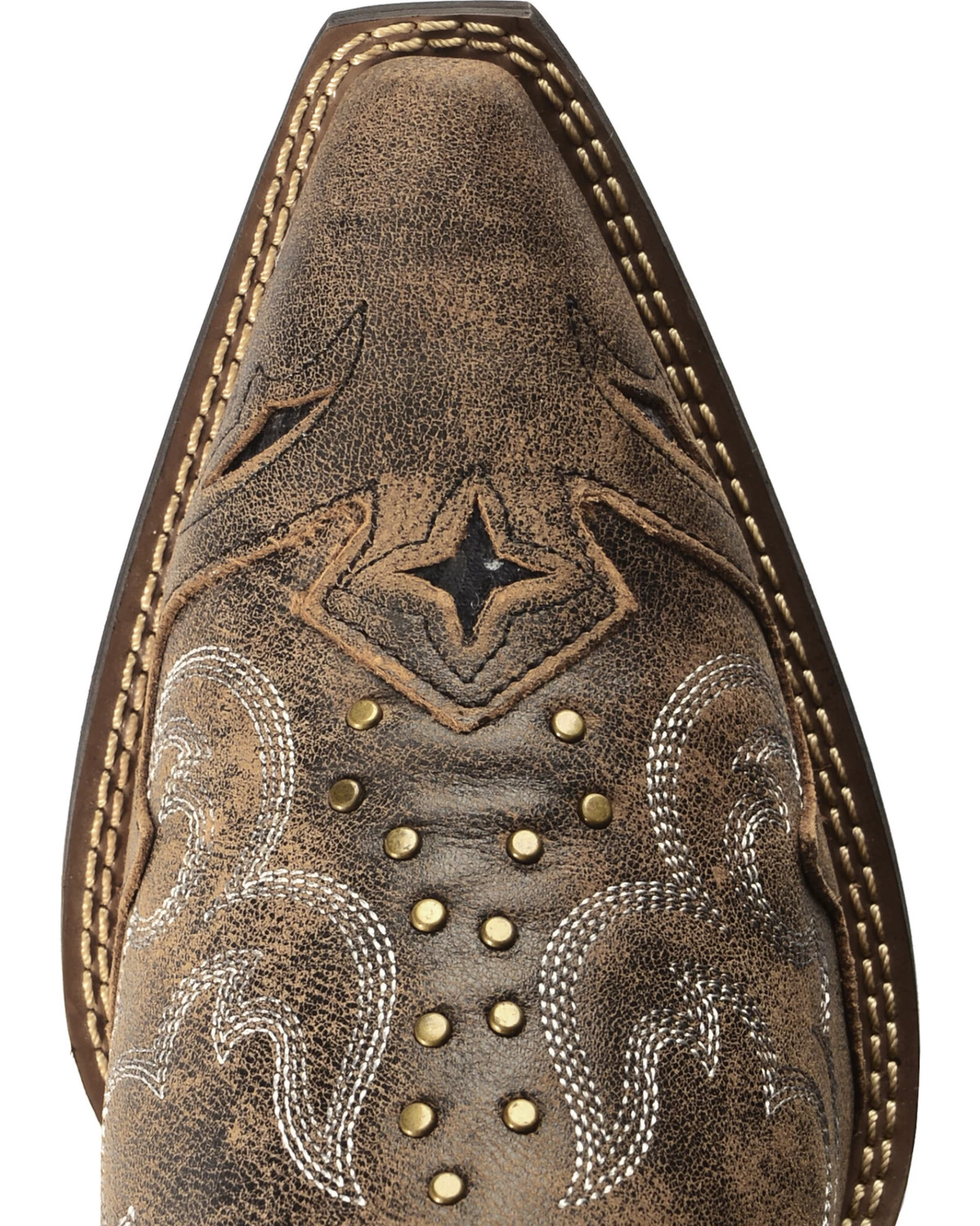 Laredo Women's Lucretia Studded Snake Inlay Western Boots - Snip Toe 8 Laredo Women's Lucretia Studded Snake Inlay Western Boots - Snip Toe - Image 6
