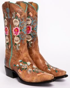 Macie Bean Women's Rose Garden Western Boots - Snip Toe -Best Cowboy Boot Store 0458L9 D2 FT