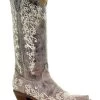 Corral Women's Crater With Bone Embroidery Western Boots - Snip Toe -Best Cowboy Boot Store 045S76 41 P1