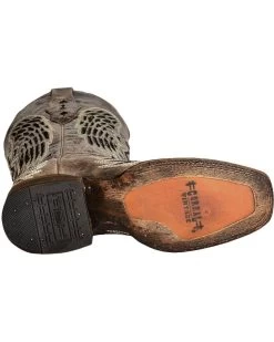 Corral Women's Sequin Wing & Cross Inlay Western Boots - Square Toe -Best Cowboy Boot Store 045U62 89 BM