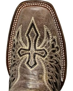 Corral Women's Sequin Wing & Cross Inlay Western Boots - Square Toe -Best Cowboy Boot Store 045U62 89 TP