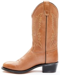 Old West Little Girls' Corona Calfskin Western Boots - Round Toe -Best Cowboy Boot Store 053383 7049 P3