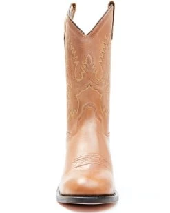 Old West Little Girls' Corona Calfskin Western Boots - Round Toe -Best Cowboy Boot Store 053383 7049 P4
