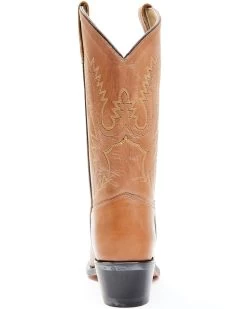Old West Little Girls' Corona Calfskin Western Boots - Round Toe -Best Cowboy Boot Store 053383 7049 P5