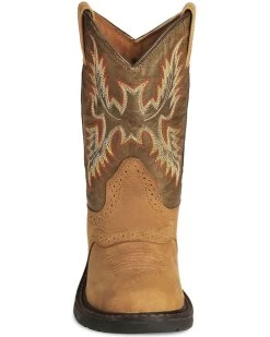 Ariat Boys' Workhog Western Boots - Square Toe -Best Cowboy Boot Store 053710 BR FT