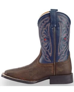Ariat Boys' Quickdraw Western Boots - Square Toe 11 Ariat Boys' Quickdraw Western Boots - Square Toe -Best Cowboy Boot Store 053A06 41 LT