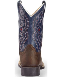Ariat Boys' Royal Blue Quickdraw Western Boots - Square Toe 15 Ariat Boys' Royal Blue Quickdraw Western Boots - Square Toe -Best Cowboy Boot Store 053A07 41 BK