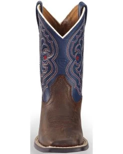 Ariat Boys' Royal Blue Quickdraw Western Boots - Square Toe 12 Ariat Boys' Royal Blue Quickdraw Western Boots - Square Toe -Best Cowboy Boot Store 053A07 41 FT