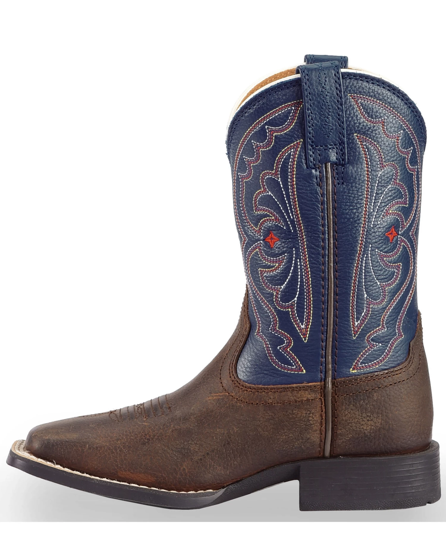 Ariat Boys' Royal Blue Quickdraw Western Boots - Square Toe 5 Ariat Boys' Royal Blue Quickdraw Western Boots - Square Toe - Image 3