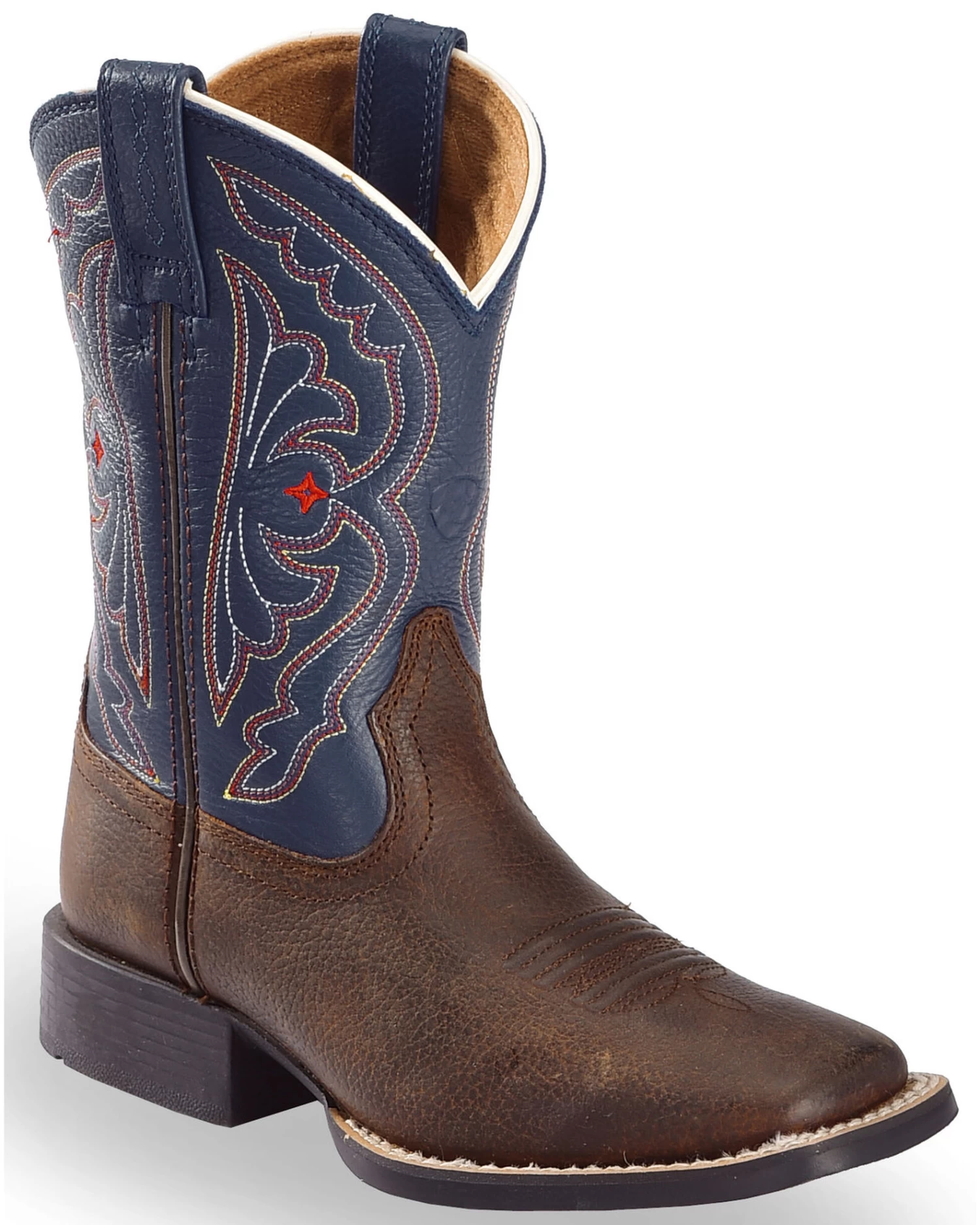 Ariat Boys' Royal Blue Quickdraw Western Boots - Square Toe 3 Ariat Boys' Royal Blue Quickdraw Western Boots - Square Toe