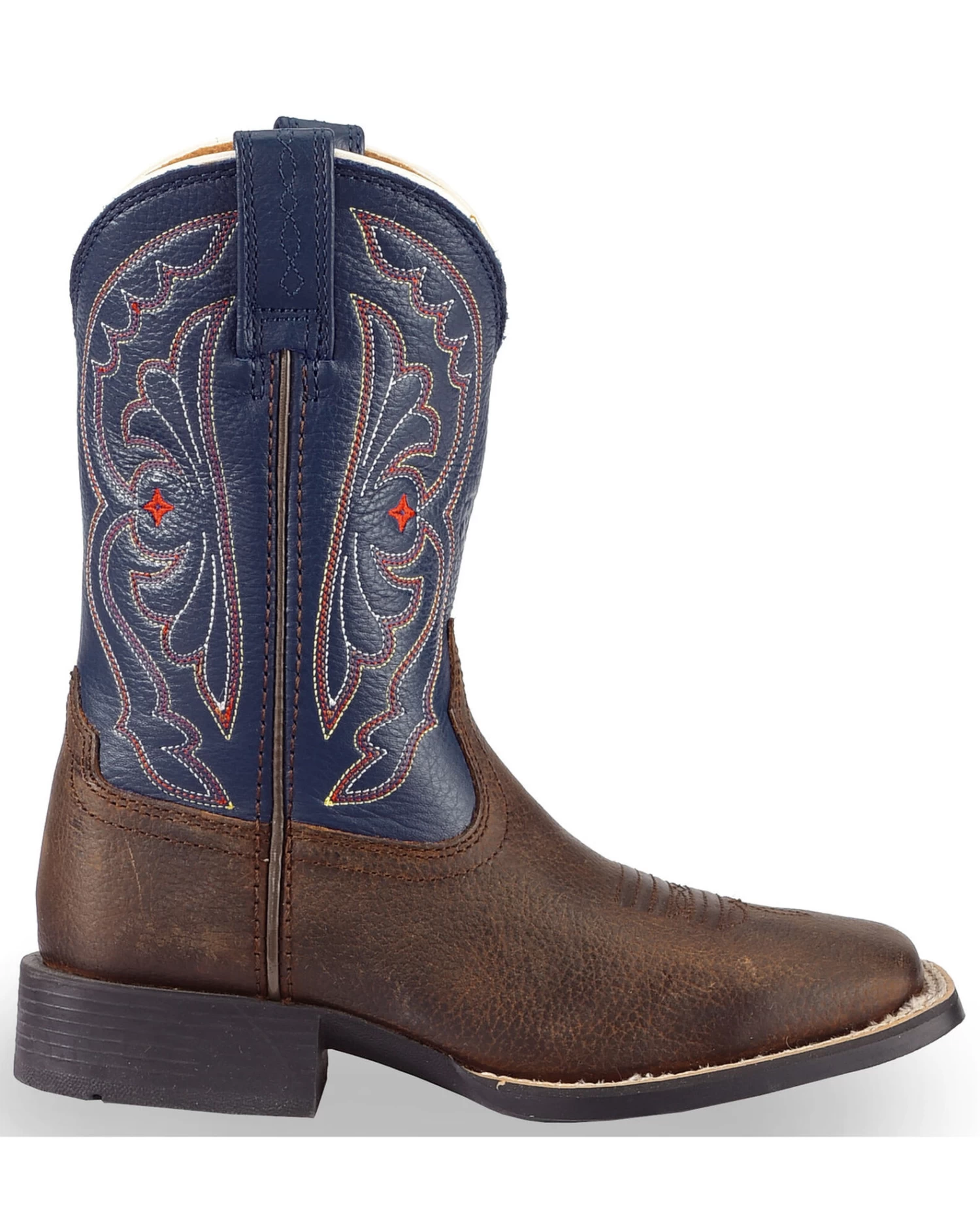 Ariat Boys' Royal Blue Quickdraw Western Boots - Square Toe 4 Ariat Boys' Royal Blue Quickdraw Western Boots - Square Toe - Image 2