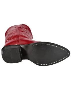 Old West Girls' Red Leather Western Boots - Pointed Toe 13 Old West Girls' Red Leather Western Boots - Pointed Toe -Best Cowboy Boot Store 053C67 70 BM