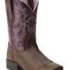 Ariat Little Girls' Tombstone Boots - Square Toe 1 Ariat Little Girls' Tombstone Boots - Square Toe -Best Cowboy Boot Store 053H96 ZS P1