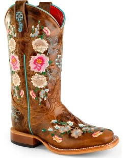 Macie Bean Little Girls' Honey Bunch Western Boots - Square Toe