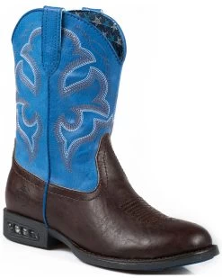 Roper Boy's Lightning Light-Up Western Boots