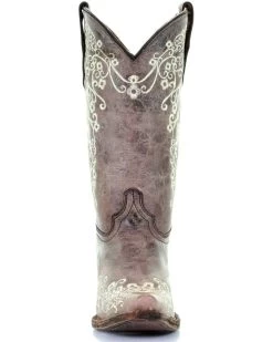 Corral Girls' Scroll Embroidery Western Boots -Best Cowboy Boot Store 2000108611 200 FT
