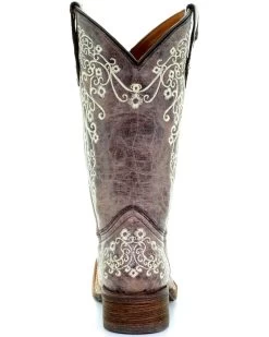 Corral Kids' Embroidered Square Toe Western Boots 15 Corral Kids' Embroidered Square Toe Western Boots -Best Cowboy Boot Store 2000206394 200 BK