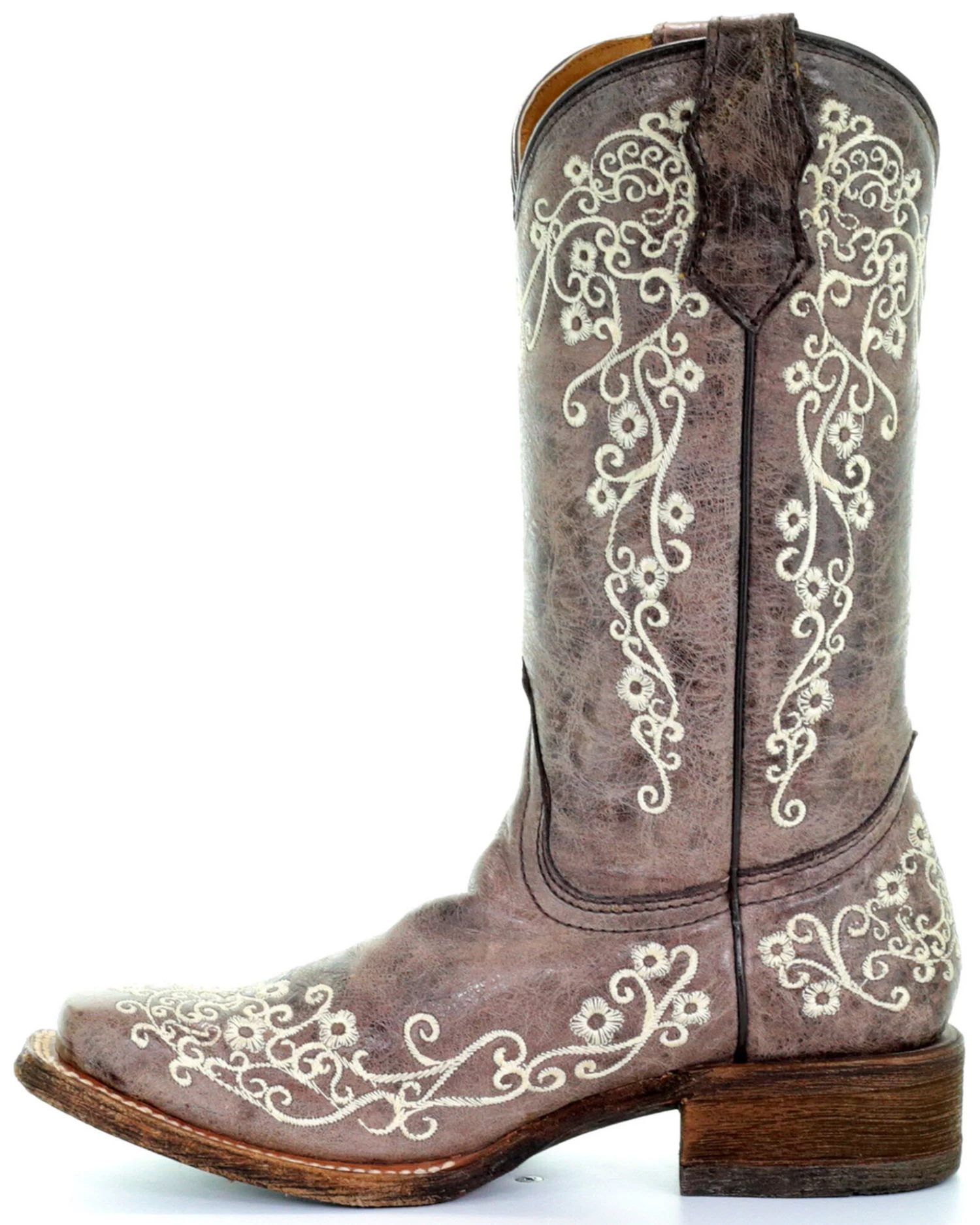 Corral Kids' Embroidered Square Toe Western Boots 5 Corral Kids' Embroidered Square Toe Western Boots - Image 3