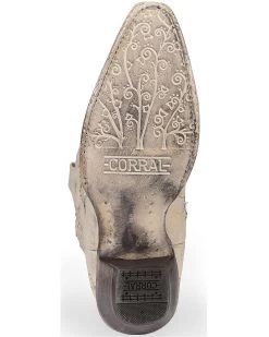 Corral Women's White Glitter Inlay Western Boots -Best Cowboy Boot Store 2000213128 100 BM