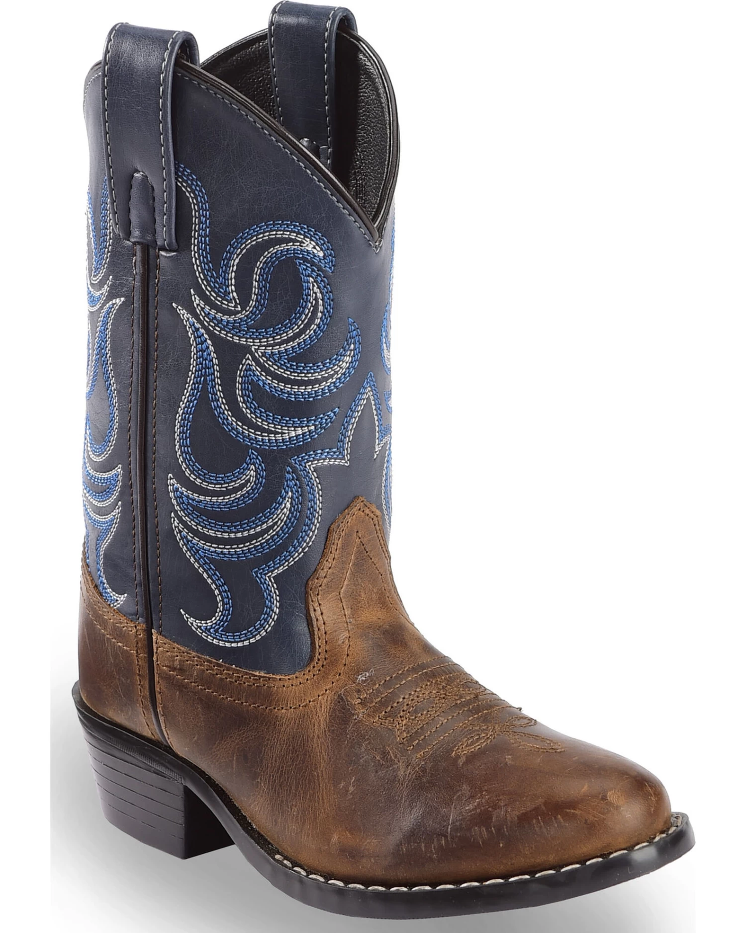 Cody James Boys' Two-Tone Embroidered Western Boots - Round Toe 3 Cody James Boys' Two-Tone Embroidered Western Boots - Round Toe
