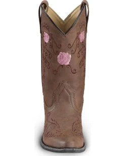 Shyanne Girls' Floral Embroidered Western Boots - Pointed Toe 12 Shyanne Girls' Floral Embroidered Western Boots - Pointed Toe -Best Cowboy Boot Store 2000221650 200 FT