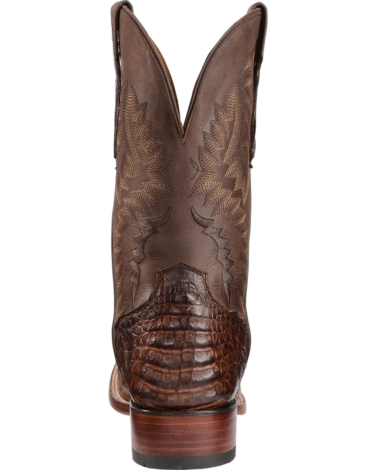 El Dorado Men's Handmade Caiman Belly Stockman Boots - Broad Square Toe 9 El Dorado Men's Handmade Caiman Belly Stockman Boots - Broad Square Toe - Image 7