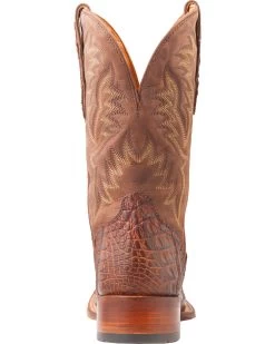 El Dorado Men's Handmade Caiman Back Brass Stockman Boots - Broad Square Toe 27 El Dorado Men's Handmade Caiman Back Brass Stockman Boots - Broad Square Toe -Best Cowboy Boot Store 2000221949 221 BK