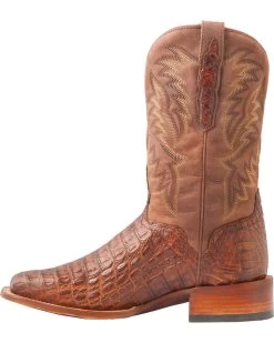 El Dorado Men's Handmade Caiman Back Brass Stockman Boots - Broad Square Toe 23 El Dorado Men's Handmade Caiman Back Brass Stockman Boots - Broad Square Toe -Best Cowboy Boot Store 2000221949 221 LT