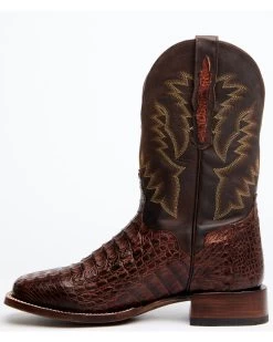 El Dorado Men's Handmade Caiman Back Brass Stockman Boots - Broad Square Toe 17 El Dorado Men's Handmade Caiman Back Brass Stockman Boots - Broad Square Toe -Best Cowboy Boot Store 2000221949 221 P3