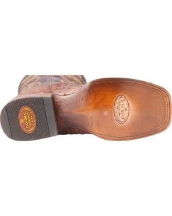 El Dorado Men's Handmade Full Quill Ostrich Stockman Boots - Broad Square Toe 12 El Dorado Men's Handmade Full Quill Ostrich Stockman Boots - Broad Square Toe -Best Cowboy Boot Store 2000221953 221 BM