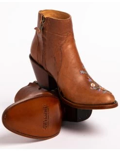 Shyanne Women's Millie Floral Embroidered Booties - Round Toe  -Best Cowboy Boot Store 2000222872 200 BM