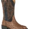 Roper Boys' Jed Faux Ostrich Western Boots - Square Toe -Best Cowboy Boot Store 2000223037 200 P1